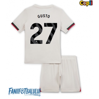 Chelsea Malo Gusto #27 Echipament de Fotbal Replică 2025-26 Copii Deplasare (+ Șorturi)